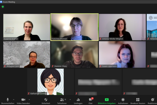 Screenshot eines Zoom Meetings