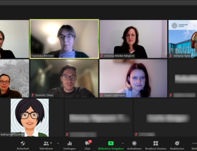 Screenshot eines Zoom Meetings