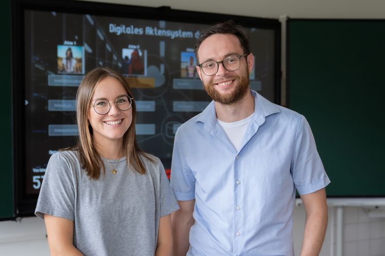 Die beiden Erstplatzierten Tina Czaja und Dr. Frank Beier. Foto: Steffen Schreiber