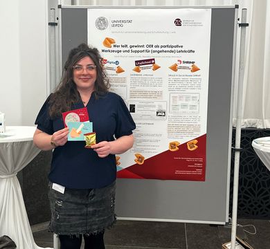 Anke Weinreich präsentiert Projekte zur Förderung digitaler Unterrichtsgestaltung und digital organisierten Lernens.