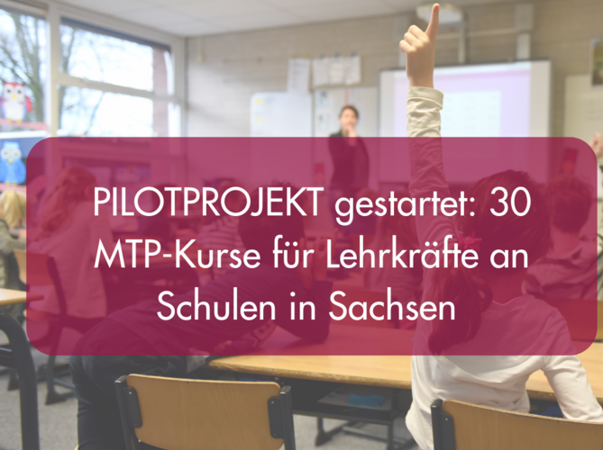 Pilotprojekt Kurse für Lehrkräfte startet!